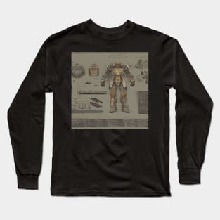 Mech Tech Series #6 - AI Generated Concept Character - Long Sleeve T-Shirt